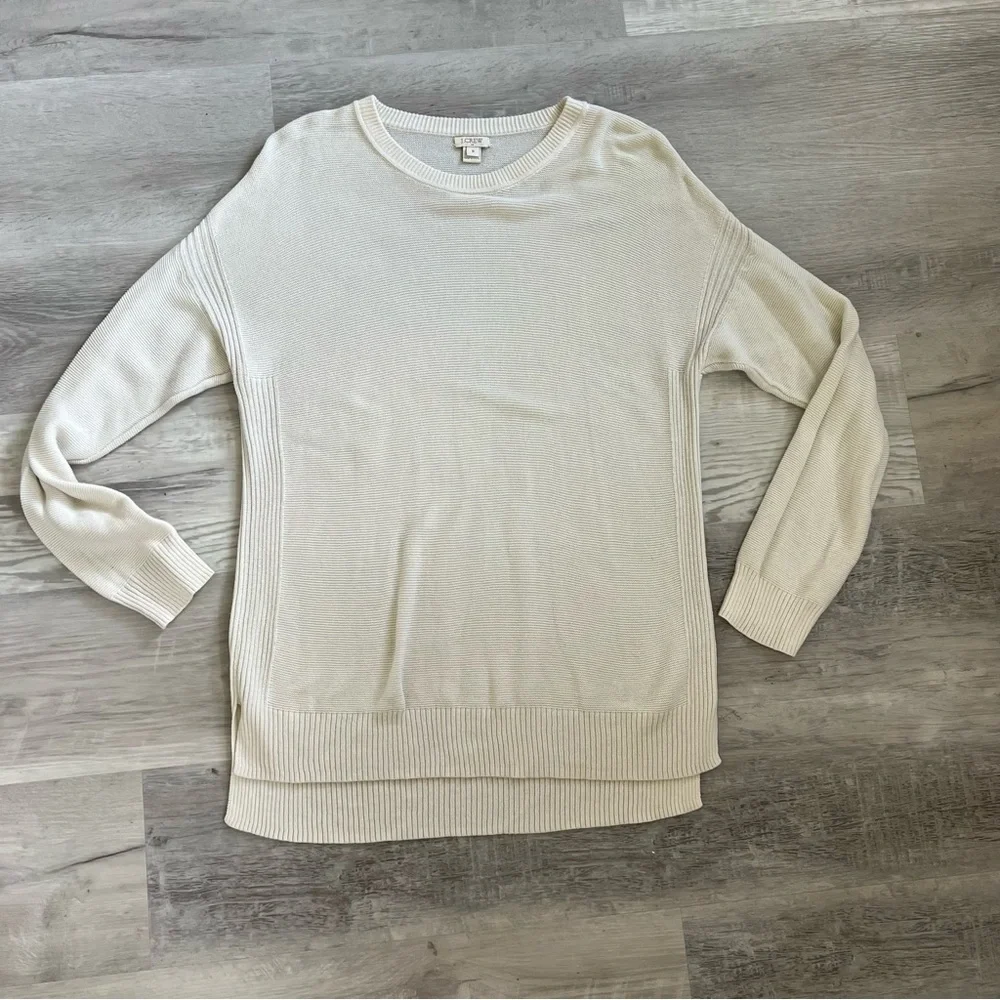 J.Crew split hem crewneck sweater